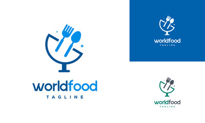World Food logo designs concept vector, Restaurant logo designs template, logo icon symbol