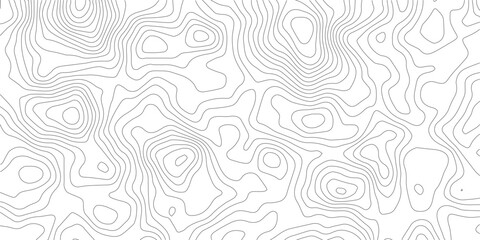 Abstract black and white topographic contours lines of mountains. Topography map art curve drawing. vector illustration. wave Line topography map contour background .background