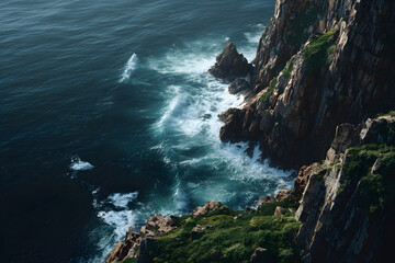 Breathtaking Coastal Cliffs: Nature's Majestic Architecture Rising Above the Ocean's Edge with Airy Beauty and Stunning Views to Inspire Awe and Tranquility
