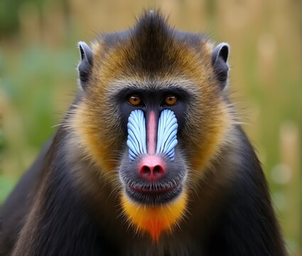 portrait of baboon