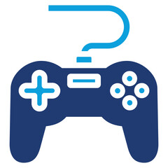 Obraz premium Game Flat Blue Icon