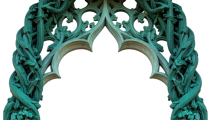 Twisting vines frame corner decorative PNG