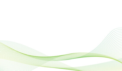green wave line pattern abstract background design template
