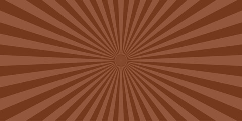 Abstract brown burst background with radial sunbeams perfect for retro designs and artistic visuals