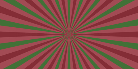 Festive burst of crimson and green radiating lines creating a dynamic geometric pattern for holiday celebration or seasonal design projects