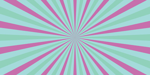 Retro burst radial design with shades of blue and pink perfect for backgrounds and graphic elements