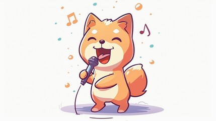 Kawaii Cartoon Dog Singer/カワイイカートゥーン犬シンガー10