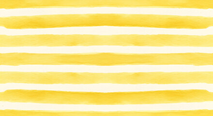 A beautiful seamless pattern showcasing watercolor yellow stripes in a sunny Mediterranean style