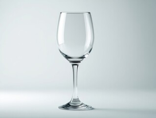 Fototapeta premium Elegant wine glass display studio setting photography minimalist environment close-up view drink concept