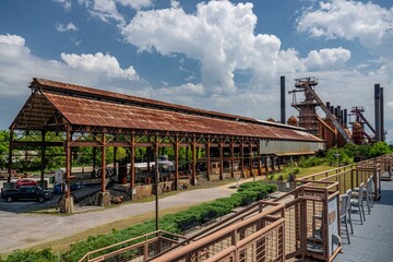 Obraz premium sloss furnace, birmingham, alabama