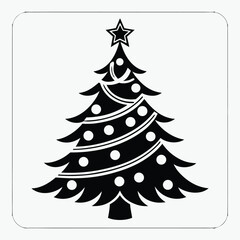 Obraz premium Christmas tree vector