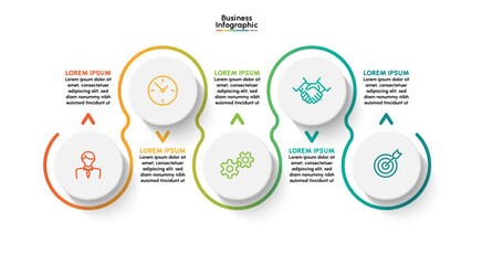 Business infographic design background template