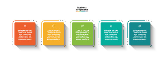 Business infographic design background template