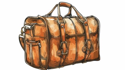 Chic leather duffel bag ready for weekend getaways and stylish travel adventures everywhere