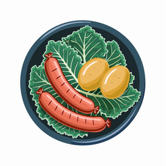 Grünkohl mit Mettwurst