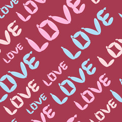 colorful seamless love baloon pattern 
