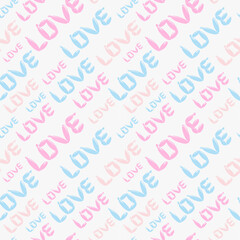colorful seamless love baloon pattern 