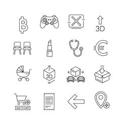 Hand drawn business icons set