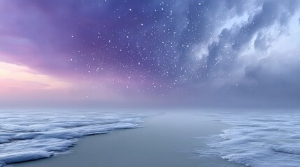 Fototapeta premium Explore the Captivating Serenity of a Frozen Lake Dusted with Snow and Ice Beyond Your Wildest Imagination