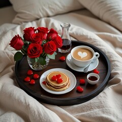 Red Roses & Pancakes: A Perfect Morning of Love