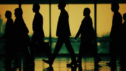 People walking together in a vibrant urban street scene - Community