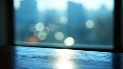 Blurry Cityscape Viewed from a Window - Metropolis