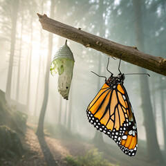 butterfly on a branch