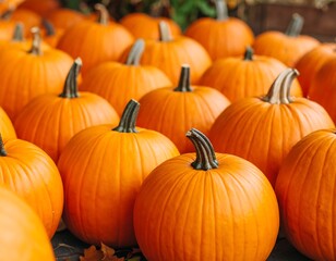 Close-up of many pumpkins (1)