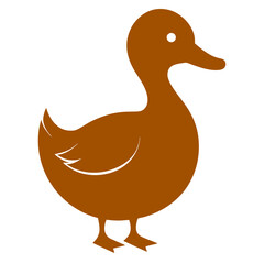 vector illustration of a duck