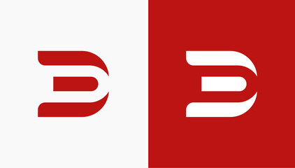 d letter modern logo design templateicon element