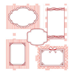 Art of collection of decorative frames and borders with ornate details and elegant patterns, perfect for invitations, cards, and scrapbooking projects