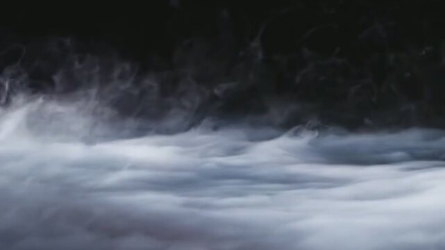 Smoke isolated on black background  for Halloween 