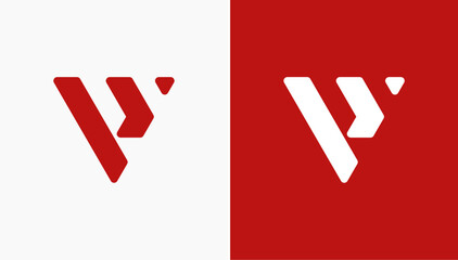 V Letter Design Logo. Letter V Icon Logo template element