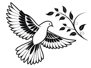 Obraz premium vector illustration of a bird