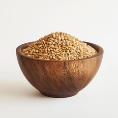 Wheat Grains in Wooden Bowl wheat berries whole wheat