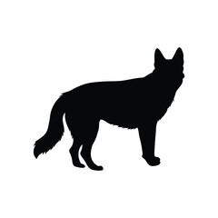 german shepherd silhouette