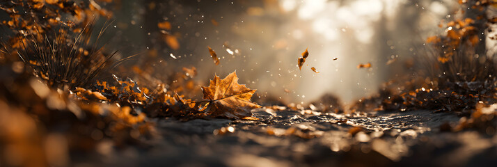 Ethereal Dance of Colored Leaves: A Vibrant Testament to Nature's Seasonal Symphony and the Unwavering Beauty of Autumn's Richly Hued Tapestries
