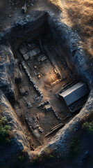 Discovering the Past: An Archeological Dig Site Unveils the Secrets Buried Beneath Our Feet, Bridging History and Modernity with Each Unearthed Artifact