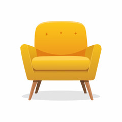 Moderner Sessel im Retro-Stil