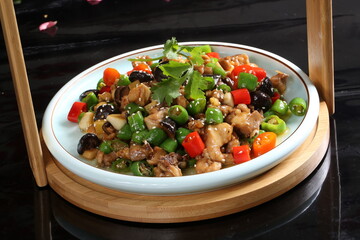 Chinese cuisine, Cantonese cuisine, Double Pepper Chicken
