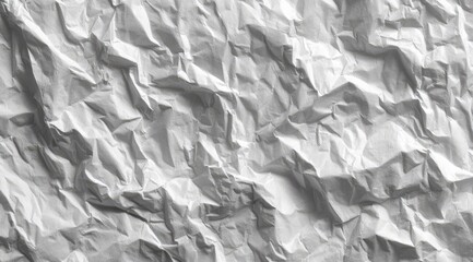 Heavily creased white paper texture