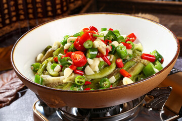 Chinese cuisine, Cantonese cuisine, flavored eggplant