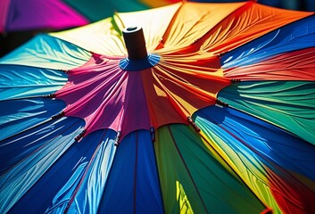 カラフルなパラソル