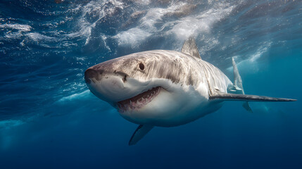 Fototapeta premium An Award winning close-up photograph Great White Shark