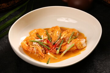 Chinese cuisine, Cantonese cuisine, curry prawns