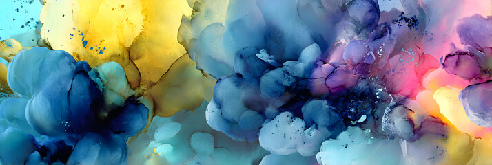 Ethereal Dance of Colors: An Abstract Watercolor Journey of Emotion and Interpretation