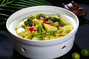 Chinese cuisine, Cantonese cuisine, curry vegetables