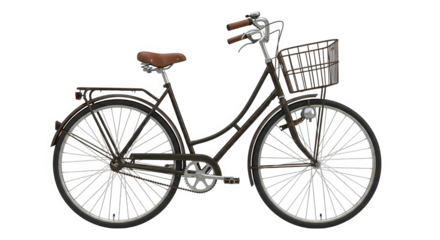 Vintage Cruiser Bicycle With Basket