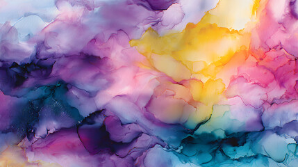 Ethereal Dance of Colors: An Abstract Watercolor Journey of Emotion and Interpretation