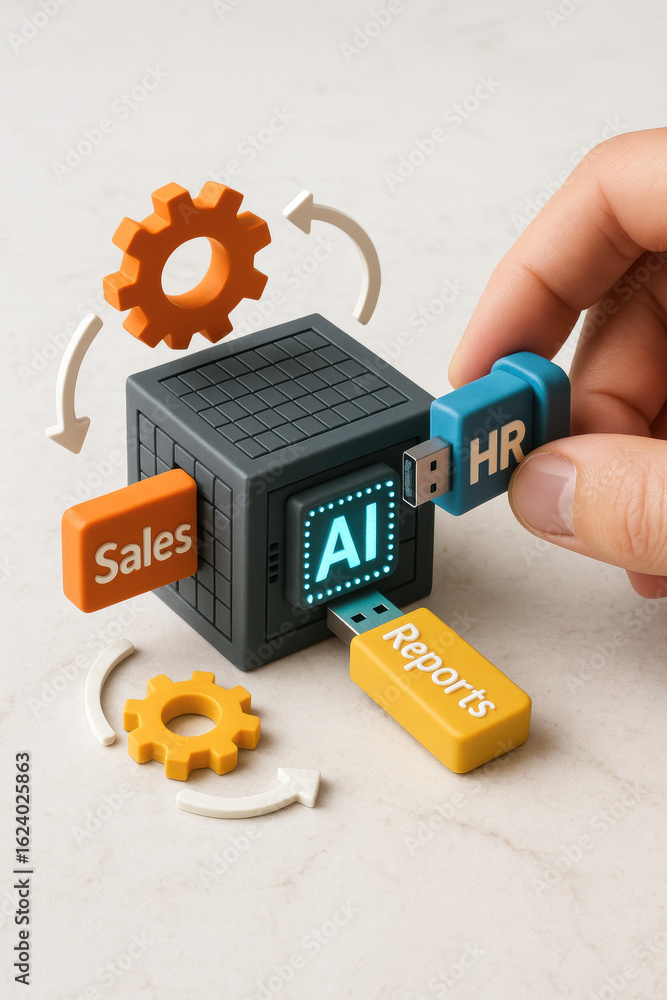 Poster artificial intelligence and human resource data empower sales report automation with intelligent pro
